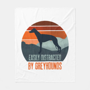 Gemakkelijk Afgeleid Door Greyhounds Hond Uitlaten Fleece Deken
