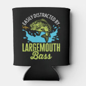 Gemakkelijk afgeleid door grote mondbas Gevist Blikjeskoeler (Achterkant)