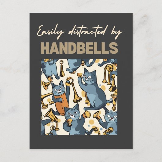 Gemakkelijk afgeleid door handbells briefkaart (Voorkant)