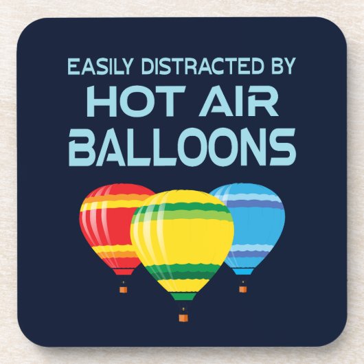 Gemakkelijk Afgeleid Door Het Ballonneren Met Heet Bier Onderzetter (Voorkant)