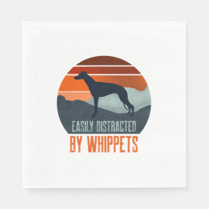 Gemakkelijk Afgeleid Door Het Uitlaten Van Whippet Servet