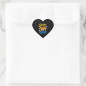 Gemakkelijk afgeleid door hond hart sticker (Tas)