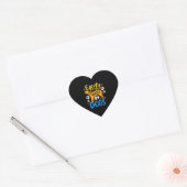 Gemakkelijk afgeleid door hond hart sticker (Envelop)