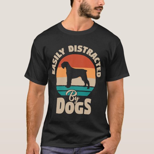 Gemakkelijk afgeleid door honden 818 t-shirt (Voorkant)