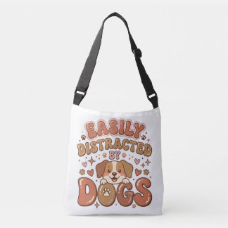 Gemakkelijk Afgeleid Door Honden Boodschappentas Crossbody Tas