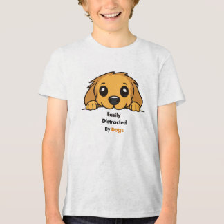 Gemakkelijk Afgeleid Door Honden Cute Puppy T-Shir Tri-Blend Shirt