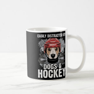 Gemakkelijk Afgeleid Door Honden En Hockey Grappig Koffiemok