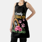 Gemakkelijk afgeleid door Honden en Paarden Bloeme Schort (Insitu)