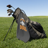 Gemakkelijk Afgeleid Door Honden Golfhanddoek (Groen)