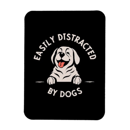 Gemakkelijk afgeleid door honden magneet (Verticaal)