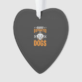 Gemakkelijk Afgeleid Door Honden Ornament (voorkant)