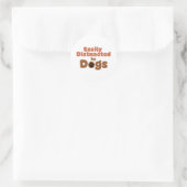 Gemakkelijk Afgeleid door Honden Sticker (Tas)