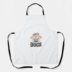Gemakkelijk Afgeleid Door Honden Vintage Hondenlie Schort