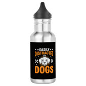 Gemakkelijk Afgeleid Door Honden Waterfles (Links)