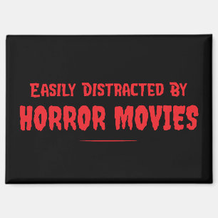 Gemakkelijk Afgeleid Door Horrorfilms Slasher Film Magneet