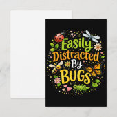 Gemakkelijk afgeleid door insecten bedankkaart (Voorkant / Achterkant)