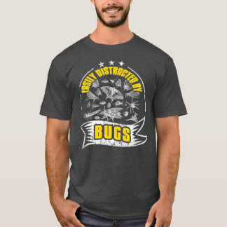 Gemakkelijk afgeleid door insecten Coleopterologie T-shirt