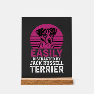 Gemakkelijk Afgeleid Door Jack Russell Terrier Acryl Bord
