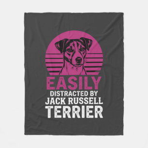 Gemakkelijk Afgeleid Door Jack Russell Terrier Fleece Deken