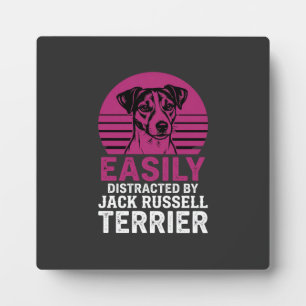 Gemakkelijk Afgeleid Door Jack Russell Terrier Fotoplaat