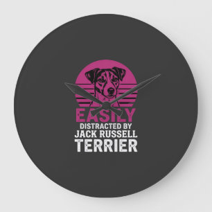 Gemakkelijk Afgeleid Door Jack Russell Terrier Grote Klok