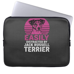 Gemakkelijk Afgeleid Door Jack Russell Terrier Laptop Sleeve