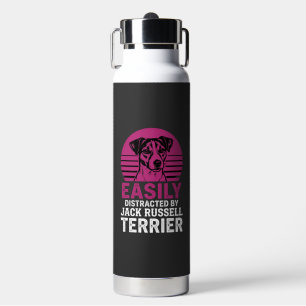 Gemakkelijk Afgeleid Door Jack Russell Terrier Waterfles
