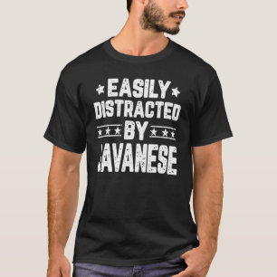 Gemakkelijk Afgeleid Door Javaanse Kat   Kat T-shirt