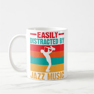 Gemakkelijk Afgeleid Door Jazzmuziek Koffiemok