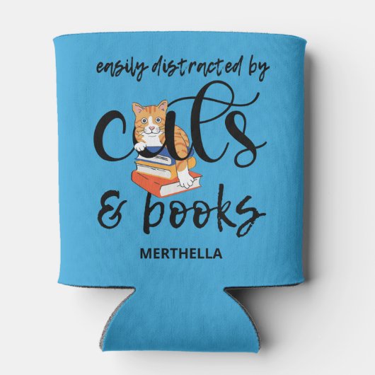 GEMAKKELIJK AFGELEID DOOR KATTEN EN BOEKEN SCHATTI BLIKJESKOELER (Achterkant)