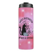Gemakkelijk afgeleid door Katten en Kristallen Boh Thermosbeker (Voorkant)