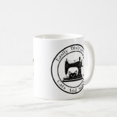 Gemakkelijk afgeleid door katten en naaien koffiemok (Voorkant rechts)