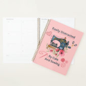 Gemakkelijk afgeleid door katten en naaimachinelie planner (Display)