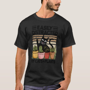 Gemakkelijk Afgeleid Door Katten En Planten Tuin M T-shirt