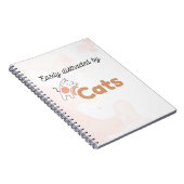 Gemakkelijk Afgeleid door Katten Mooie Kat Notitie Notitieboek (Rechterzijde)
