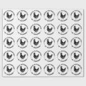 Gemakkelijk afgeleid door kippen boerderij life qu cadeaupapier (Vlak)