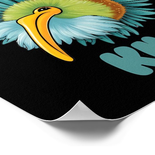 Gemakkelijk afgeleid door kiwi poster (Hoek)