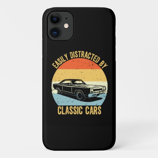 Gemakkelijk Afgeleid Door Klassieke Auto's Case-Mate iPhone Case (Achterkant)