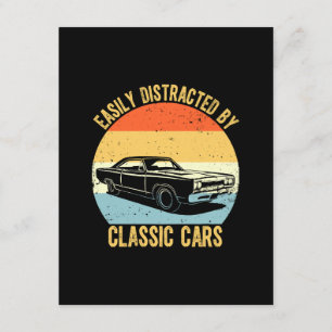 Gemakkelijk Afgeleid Door Klassieke Auto's Informatiekaartje