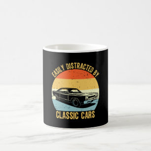 Gemakkelijk Afgeleid Door Klassieke Auto's Koffiemok