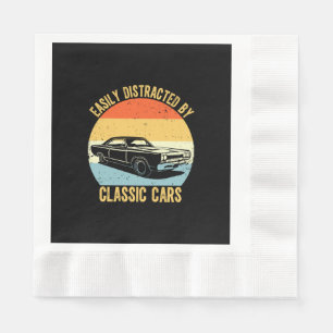 Gemakkelijk Afgeleid Door Klassieke Auto's Servet