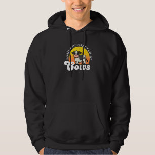 Gemakkelijk Afgeleid Door Koeien Dier Retro Vint Hoodie