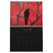 Gemakkelijk afgeleid door kraaien kalender (Feb 2026)