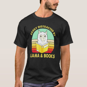 Gemakkelijk Afgeleid Door Lama En Boeken T-shirt