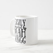 Gemakkelijk afgeleid door Mah Jong Grappig Koffiemok (Voorkant links)