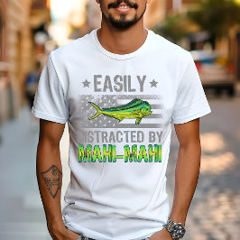 Gemakkelijk afgeleid door Mahi Mahi, Vissers VS Vl T-shirt