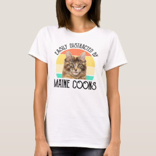 Gemakkelijk afgeleid door Maine Coons T-shirt