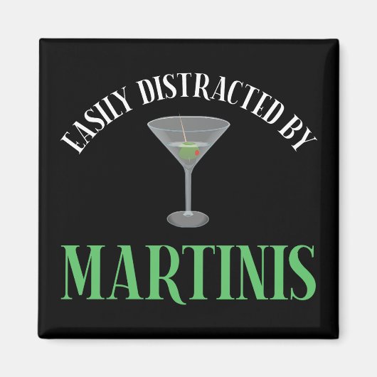 Gemakkelijk Afgeleid Door Martinis Magneet (Voorkant)