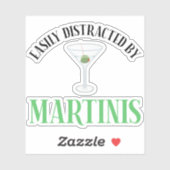 Gemakkelijk Afgeleid Door Martinis Sticker (Vel)