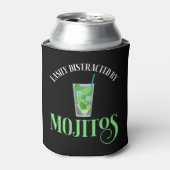 Gemakkelijk afgeleid door mojito's blikjeskoeler (Blikje Voorkant)